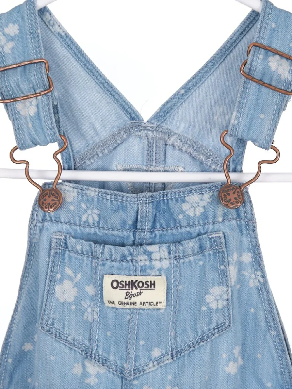 Vintage OshKosh B'gosh Vestbak Denim Overall Bibs Shorts 24M